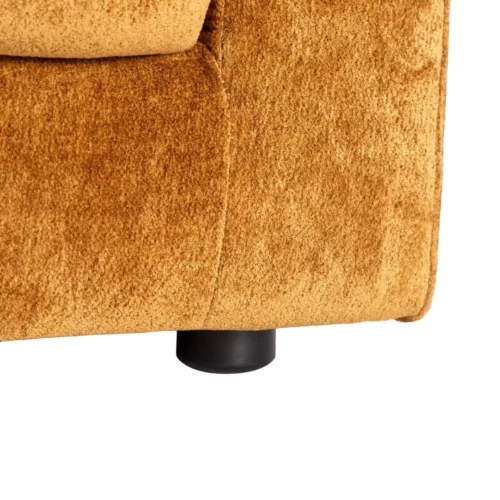 Canapé 2 places chenille ocre Ixia 165 cm — vue 7