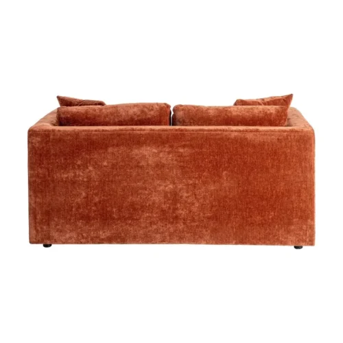 Canapé 2 places tissu chenille terre cuite Ixia 165 cm — vue 3