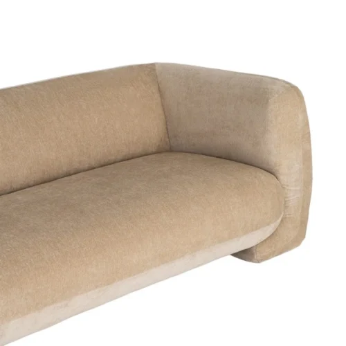 Canapé 3 places tissu chenille beige Ixia 226 cm — vue 5