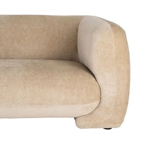 Canapé 3 places tissu chenille beige Ixia 226 cm — vue 7