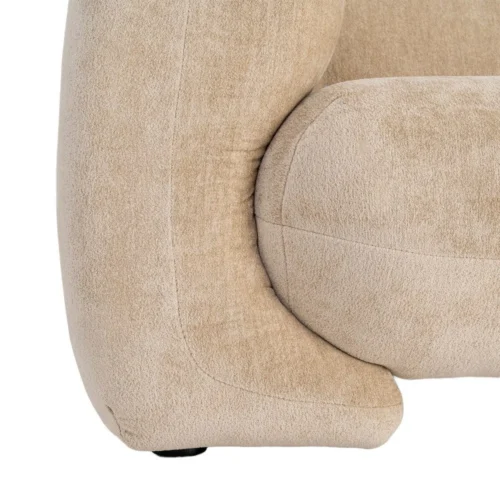 Canapé 3 places tissu chenille beige Ixia 226 cm — vue 8
