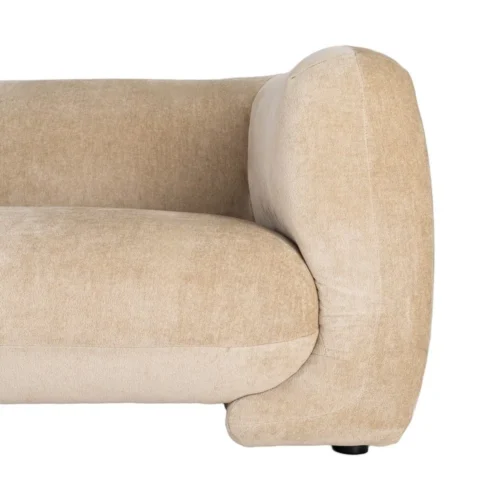 Canapé 3 places tissu chenille beige Ixia 226 cm — vue 9