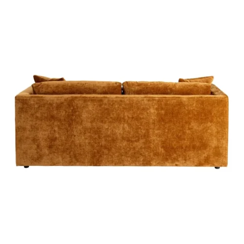 Canapé 3 places tissu chenille ocre Ixia 210 cm — vue 3