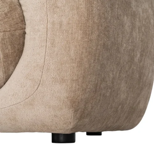 Canapé 3 places tissu chenille taupe Ixia 226 cm — vue 10