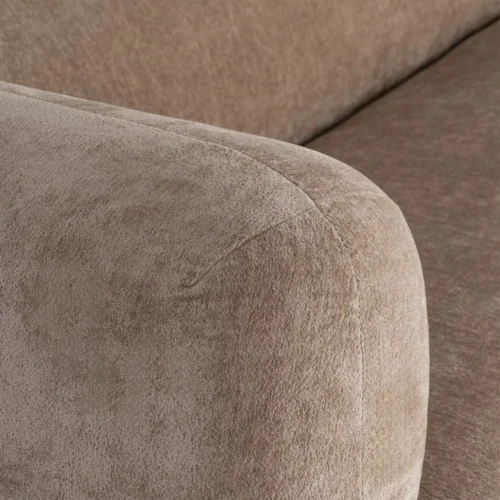 Canapé 3 places tissu chenille taupe Ixia 226 cm — vue 4
