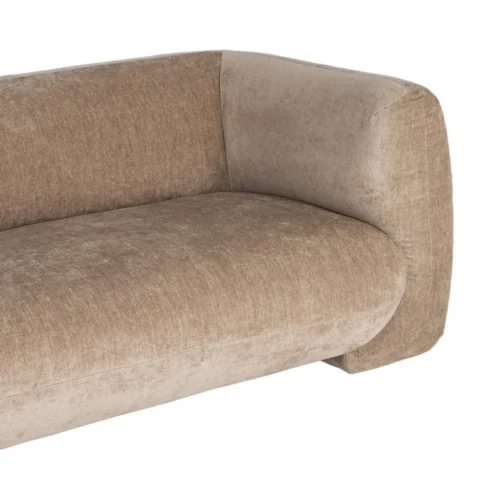 Canapé 3 places tissu chenille taupe Ixia 226 cm — vue 5
