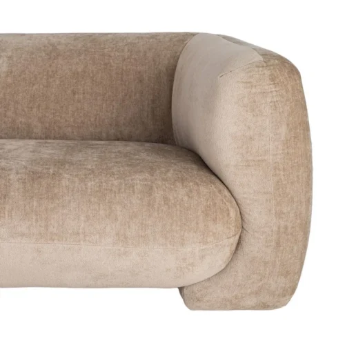 Canapé 3 places tissu chenille taupe Ixia 226 cm — vue 7