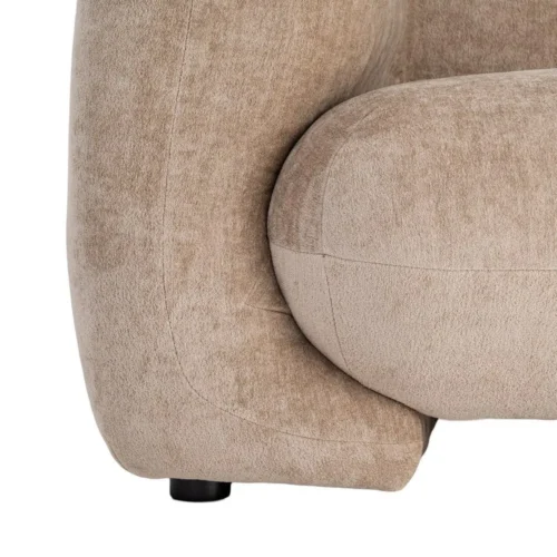 Canapé 3 places tissu chenille taupe Ixia 226 cm — vue 8