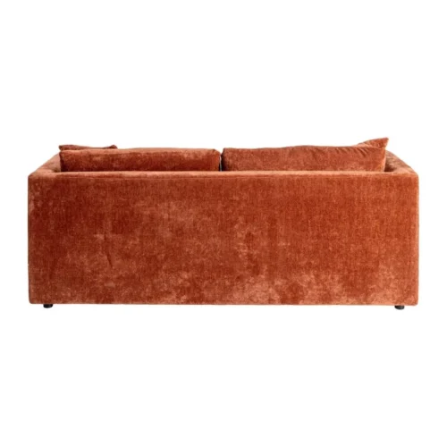 Canapé 3 places tissu chenille terre cuite Ixia 210 cm — vue 3