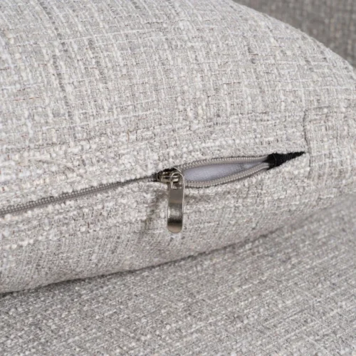 Canapé 3 places tissu gris aspect tweed Ixia 221 cm — vue 10