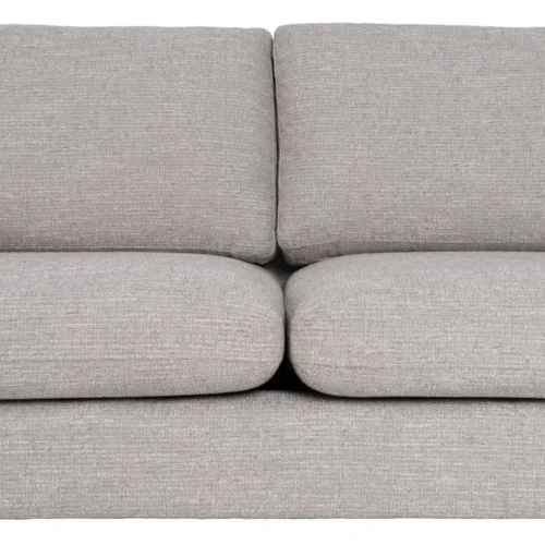 Canapé 3 places tissu gris aspect tweed Ixia 221 cm — vue 6