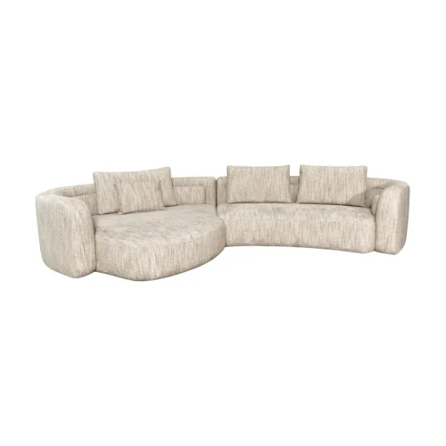 Canapé Angusto natural softweave méridienne gauche Richmond Interiors — vue 2