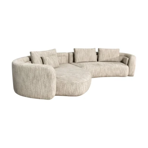 Canapé Angusto natural softweave méridienne gauche Richmond Interiors — vue 3