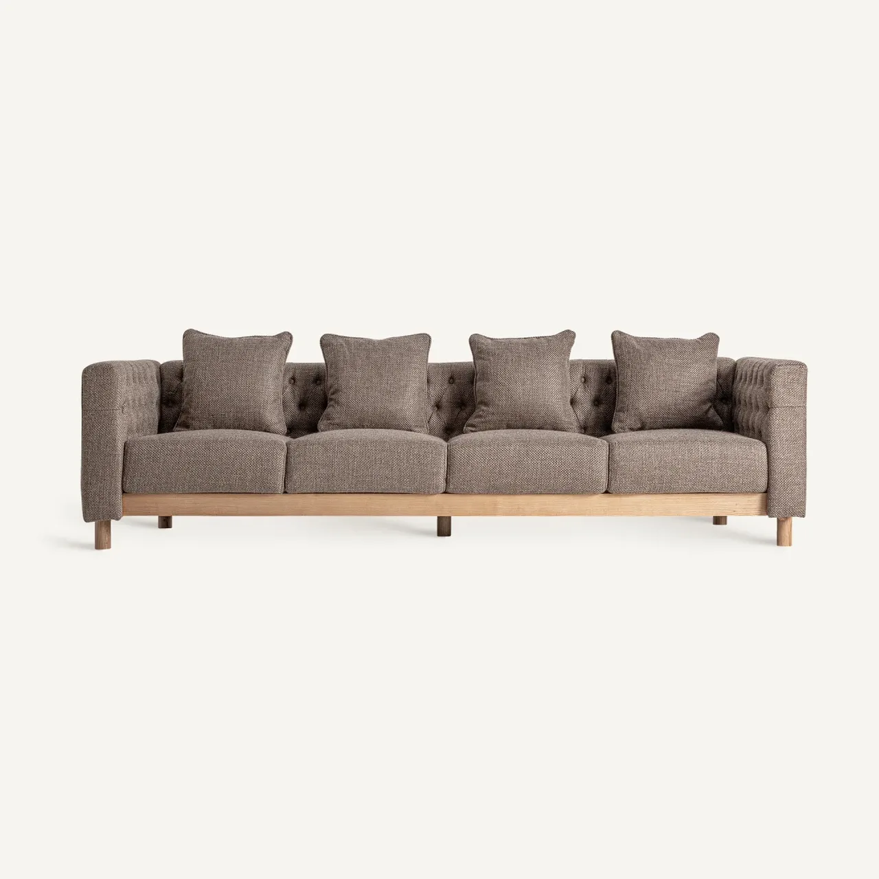 Canapé Carlton beige chiné 269 cm Vical Home