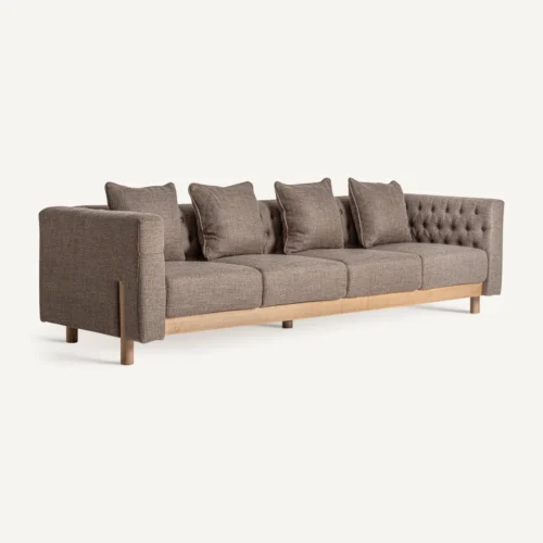Canapé Carlton beige chiné 269 cm Vical Home — vue 2