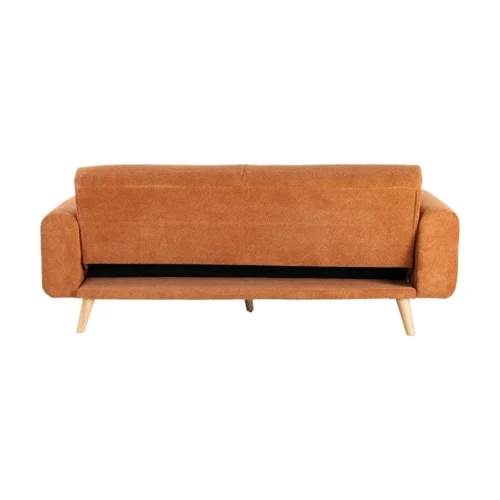Canapé convertible bouclé terre cuite Ixia 218 cm — vue 6