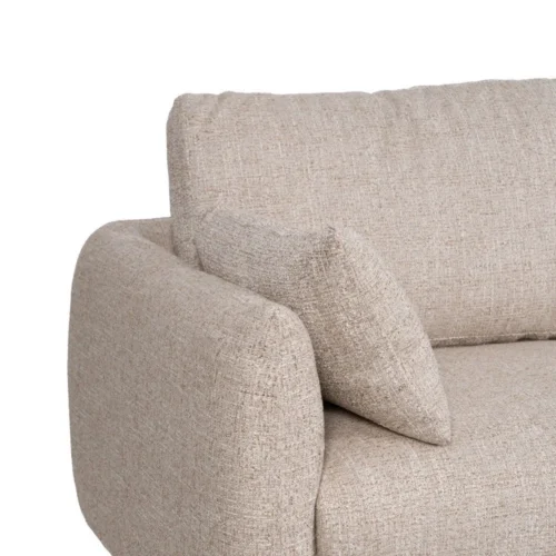 Canapé d'angle beige têtières relevables Ixia 240 cm — vue 5