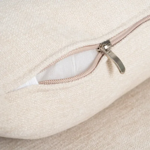 Canapé d'angle chenille crème méridienne réversible Ixia 260 cm — vue 9