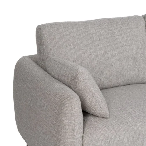 Canapé d'angle gris têtières relevables Ixia 240 cm — vue 5
