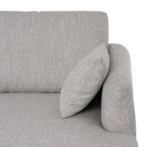 Canapé d'angle gris têtières relevables Ixia 240 cm — vue 8