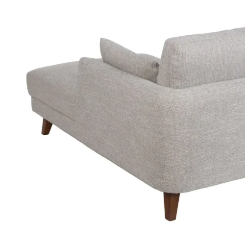 Canapé d'angle gris têtières relevables Ixia 240 cm — vue 9