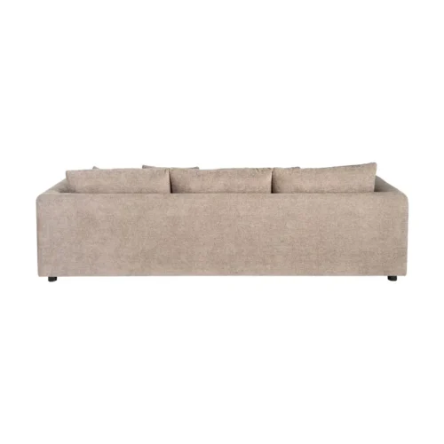 Canapé d'angle taupe réversible tissu chenille Ixia 260 cm — vue 6