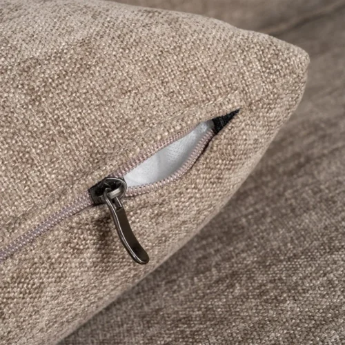 Canapé d'angle taupe réversible tissu chenille Ixia 260 cm — vue 9