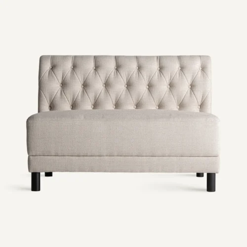 Canapé Egna modulable noir et crème 120 cm Vical Home