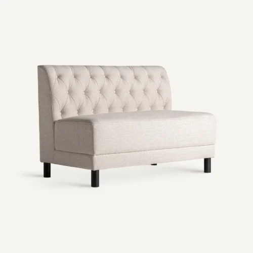Canapé Egna modulable noir et crème 120 cm Vical Home — vue 2
