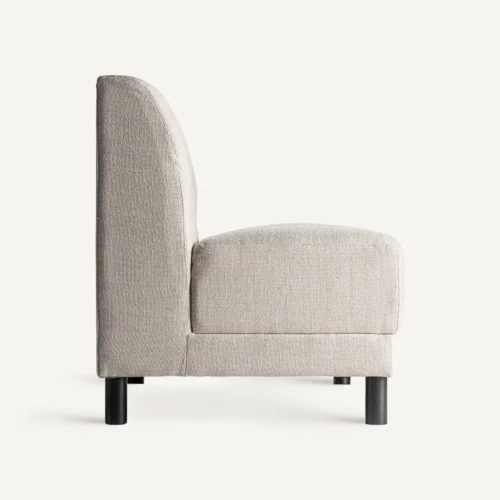 Canapé Egna modulable noir et crème 120 cm Vical Home — vue 3