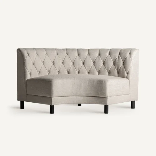 Canapé Egna modulable noir et crème 176 cm Vical Home