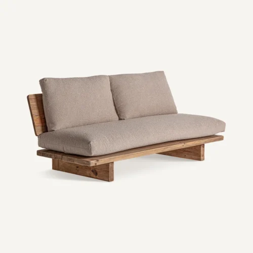 Canapé Givry bois de pin recyclé marron Vical Home — vue 2