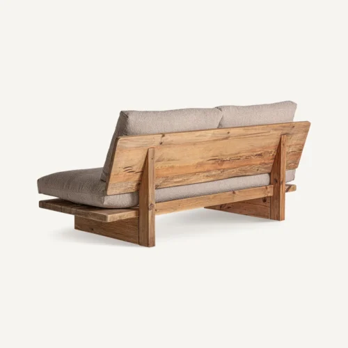 Canapé Givry bois de pin recyclé marron Vical Home — vue 4