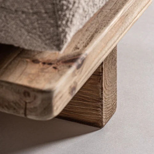 Canapé Givry bois de pin recyclé marron Vical Home — vue 6