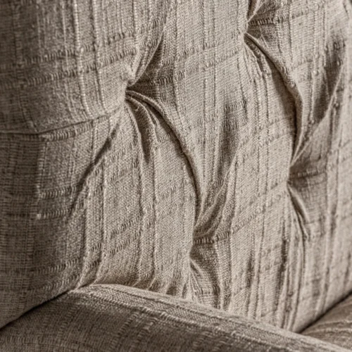 Canapé Hestroff bois de manguier et taupe Vical Home — vue 7