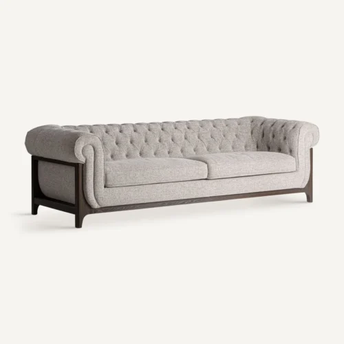 Canapé Ipswich frêne marron et gris Vical Home — vue 2