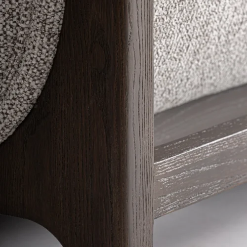 Canapé Ipswich frêne marron et gris Vical Home — vue 8