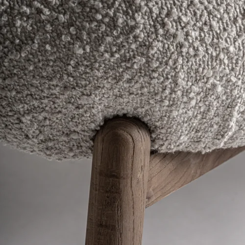 Canapé Jacquard orme clair et beige 187 cm Vical Home — vue 5
