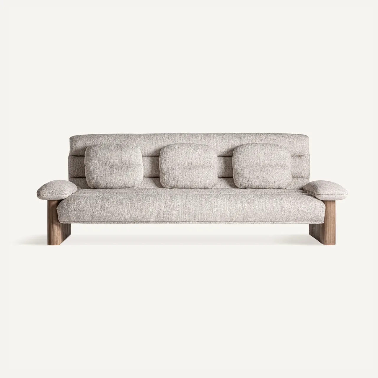Canapé Jacquard orme marron et beige 235 cm Vical Home
