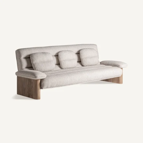 Canapé Jacquard orme marron et beige 235 cm Vical Home — vue 2