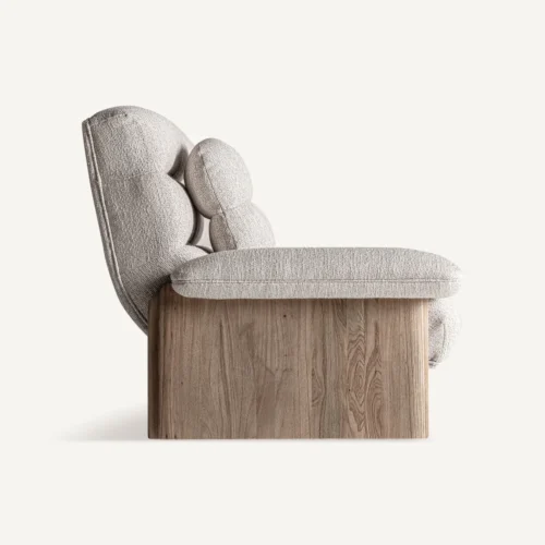 Canapé Jacquard orme marron et beige 235 cm Vical Home — vue 3
