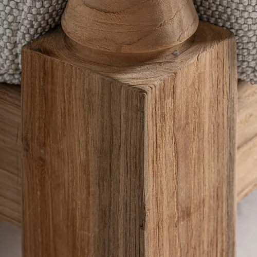 Canapé Jodphur blanc et marron naturel Vical Home — vue 7