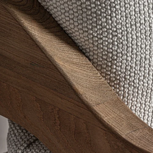 Canapé Jodphur blanc et marron naturel Vical Home — vue 9