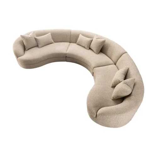 Canapé modulable Morena cream blockweave Richmond Interiors — vue 4