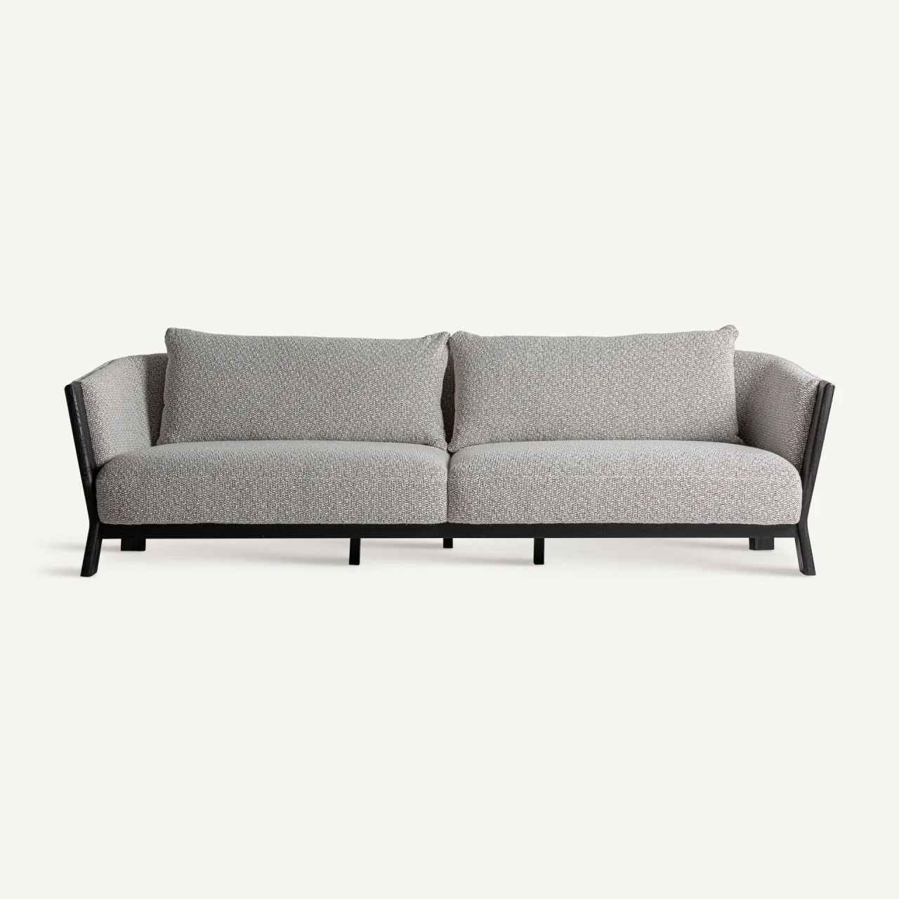 Canapé Nara blanc et noir chiné 254 cm Vical Home
