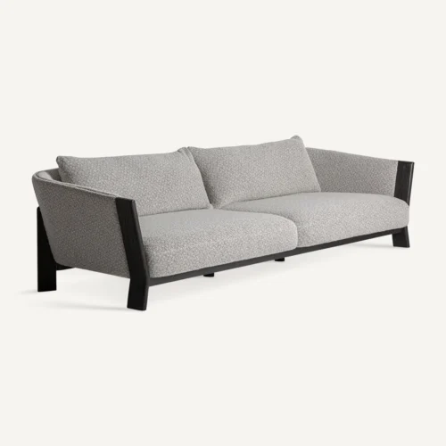 Canapé Nara blanc et noir chiné 254 cm Vical Home — vue 2