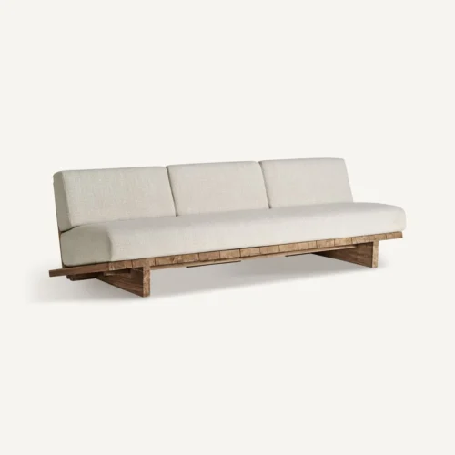 Canapé Pure teck recyclé crème Vical Home