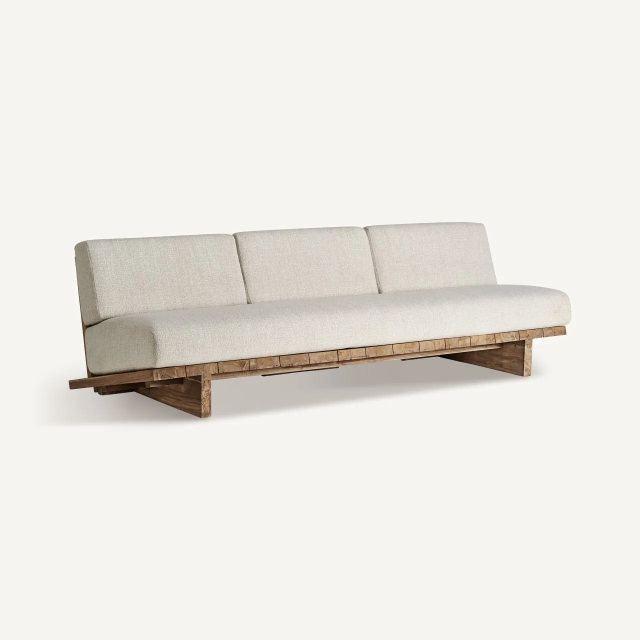 Canapé Pure teck recyclé crème Vical Home
