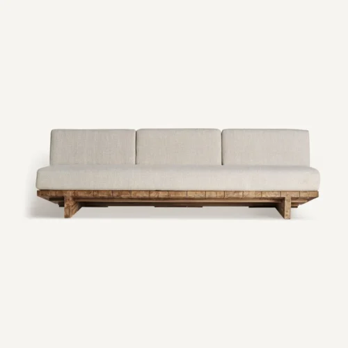 Canapé Pure teck recyclé crème Vical Home — vue 2