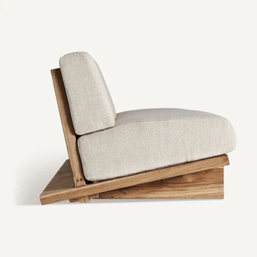 Canapé Pure teck recyclé crème Vical Home — vue 3